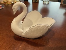Lenox Wedding Promises Opal Innocence Swan Jewelry Dish BEAUTIFUL picture