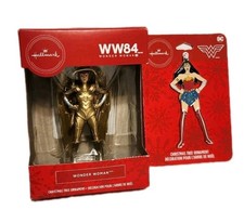 Hallmark Wonder Woman WW84 Seasons Metal DC Super Hero Christmas Ornament Set picture