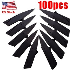 1-100 x Ultra Thin Folding Pocket Knives Sharp Hunting Knives Credit Cards Knife picture