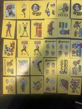 Nintendo Game Packs 1989 Stickers Complete Set Of 33 and set of scratch offs picture
