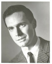 Vintage 1966 Bradford Dillman Actor Glossy 8x10 Black White Portrait Photograph picture