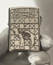 Camel Puzzle Silver Zippo Lighter with Box picture