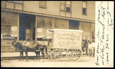 RPPC: Chicago Based 'American Pie Co.' Delivery Wagon, 1906, Real Photo Postcard picture