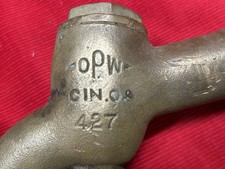 Vintage OPW Brass Fuel Nozzle 427, Gas, Diesel Fuel Pump Handle picture