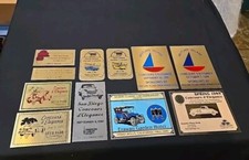 Vintage Concours D'Elegance Dash Plaque Collection - Lot Of 11, So. California. picture