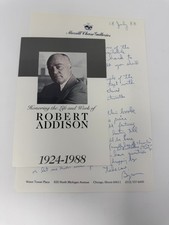Robert Addison Exhibition Booklet Letters 1988 Merrill Chase Art Gallery Chicago picture