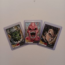 (3)DRAGONBALL PSC PERSONAL SKETCH CARDS 1/1 BURCH free s&h buu picture