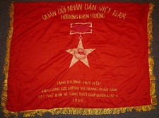 Hero of the Armed Forces - 1969 Military Region 4 - Viet Cong Flag - Vietnam War picture