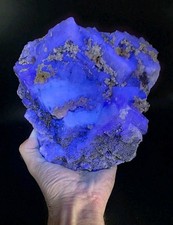 Huge 6LB White Fluorite w/ UV Reactive Manganese Calcite Morocco picture