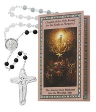 Purgatory Chaplet For The Holy Souls w How To Prayer Pamphlet Catholic Rosary picture