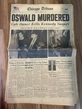 Chicago Tribune Nov. 25 1963 Oswald Murdered JFK Historic Newspaper 4 Sec picture
