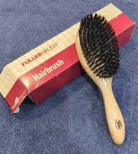 Fuller Hair Brush Wood Handle Genuine Boar Bristle Birch Wood New OpBx No Case picture