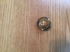 Vintage Domed U.S. Military Brass Army  Pin Metal Dome WW2 picture