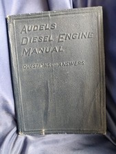 Vintage 1954 Audels Diesel Engine Manual Questions & Answers 554 pgs Complete picture