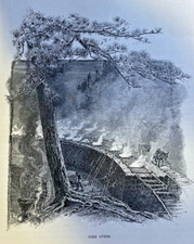 1883 Pennsylvania Alleghany Mountains Chimney Rocks Juanita River Point Lookout picture