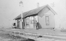 Railroad Train Depot Station Reddick Illinois IL - Reprint picture