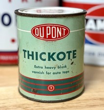 Vintage NOS DuPont “7” Thickote Black Top Dressing Can 16oz FULL picture