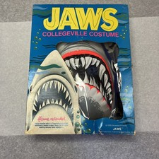 Vintage 1975 Collegeville Costume Jaws Mask Halloween Made In The USA 70s  picture