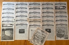 Lot 30 Vintage 1920s Crosley Broadcaster Newspapers WLW Radio Cincinnati 1926-29 picture
