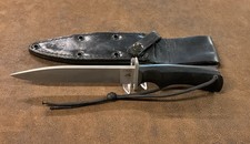 Vintage 1995-96 Blackjack Classic Blades AWAC Fighting Knife w Leather Sheath picture