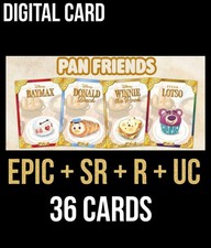 PAN FRIENDS EPIC+SR+R+UC 36 CARD SET TOPPS DISNEY COLLECT 2026 SERIES 1 picture