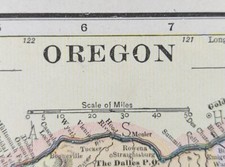 Vintage 1899 OREGON Map 14