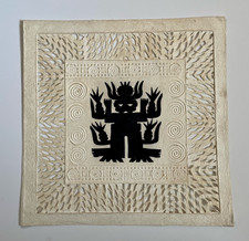 Papel Amate- with Nuju Sprit Black Cutout - 