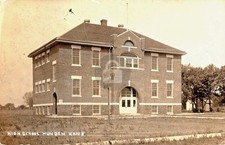 Munden KS Kansas High School 1915 RPPC Photo Postcard COPY picture