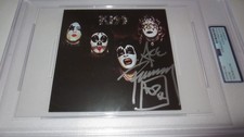 Ace Frehley signed autographed Kiss debut CD insert PSA authentic KISS guitarist picture