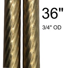Spiral Fluted Brass Tubing Pipe Pole Sleeve 36