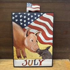 Nancy Thomas 1998 July Pig Plaque picture