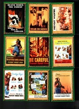 1996 DART SMOKEY THE BEAR 50-CARD SET MINT ALL CARDS ARE PICTURED. TRADING CARDS picture