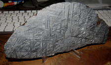 huge 422 gm. muonionalusta meteorite SLICE etched sweden std slab .93# picture