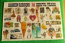 New 1976 Baskin-Robbins 31st Anniversary Poster 12 X 18 Inches picture