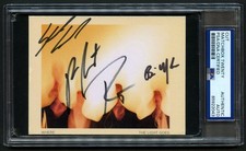Matchbox Twenty signed autograph 3.5x4.5 Rock Band Cut PSA Slabbed picture
