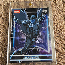 Topps 2026 Marvel X-Men #47 Archangel Serial Numbered 05/10 Black X-Fractor picture