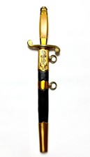 Vintage 1974 Soviet USSR Navy Officer Naval Dirk Dagger ZIK Zlatoust w/ Scabbard picture