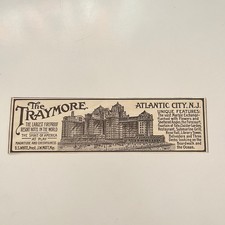 The Traymore Largest Fireproof Hotel DS White Atlantic City NJ c1920 Ad SAK3-H12 picture