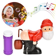 Christmas Santa Claus Bubble Machine with Light and Music Electric Kids Toy picture
