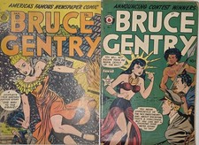 Bruce Gentry Lot (2) #3 G/VG #7 G/VG GGA Ray Bailey Art 1949 Pre-code Golden Age picture