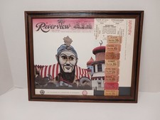 VINTAGE RIVERVIEW AMUSEMENT PARK CHICAGO FRAMED 11