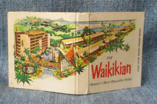 THE WAIKIKIAN HOTEL HAWAII Full Unstruck Vintage Matchbook M75 picture