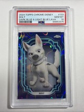 2024 Topps Chrome Disney Bolt #133 Dark Blue & Light Blue Lava 45/75 PSA 10 picture