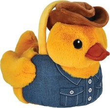 HEB Destination Holiday Cowboy Ducky Easter Basket 9'' Fast Shipping picture