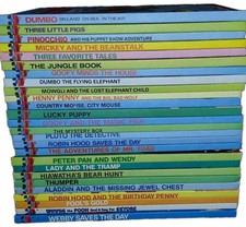 Lot of 26 Vintage Disney's Wonderful World of Reading Hardcover Books Mix picture