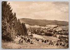 Erlbach Vogtland Postcard - Scenic Harvest Village East Germany to USA picture
