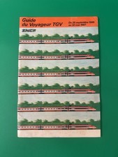Vintage 1986-87 SNCF TGV Guide du Voyageur French Train Timetable Brochure picture