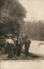 Profile Rock Gorge TALLULAH FALLS GA Georgia RPPC Photo Postcard COPY picture