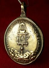 ANTIQUE 18TH CENTURY HOLY BODY BLOOD OF CHRIST OUR LADY OF GOOD COUNCIL MEDAL picture