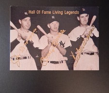 Hall Of Fame Living Legends Signed Photo Print - Joe, Mickey and Ted picture